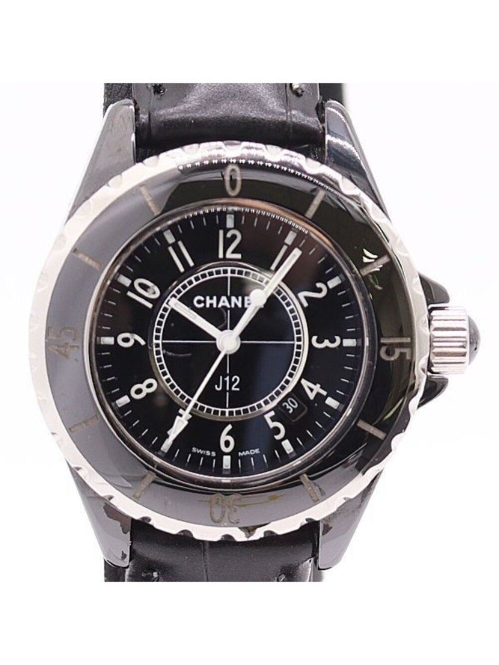 Chanel Black Dial Date Watch